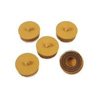 Connect Abracs Quick Lock Bristle Brush 50mm x P80 Yellow 5pc 32199