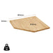 Draper BUNKER Modular Hardwood Worktop for Corner Cabinet, 865mm 33210