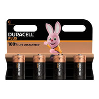 Duracell C Cell Plus Power +100% Batteries (Pack 4)