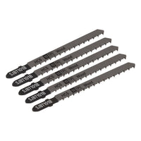 Sealey Jigsaw Blade Hard Wood 100mm 10tpi Pack of 5 SJBT101B