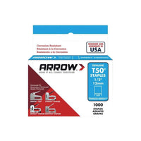 Arrow T50 Staples Stainless Steel 508SS 12mm (1/2in) (Box 1000)