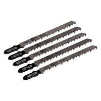 Sealey Jigsaw Blade Hard Wood 100mm 6tpi Pack of 5 SJBT101D
