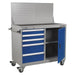 Sealey Industrial Mobile Workstation 5 Drawer & 1 Shelf Locker API1103A Sealey - Town Tools 