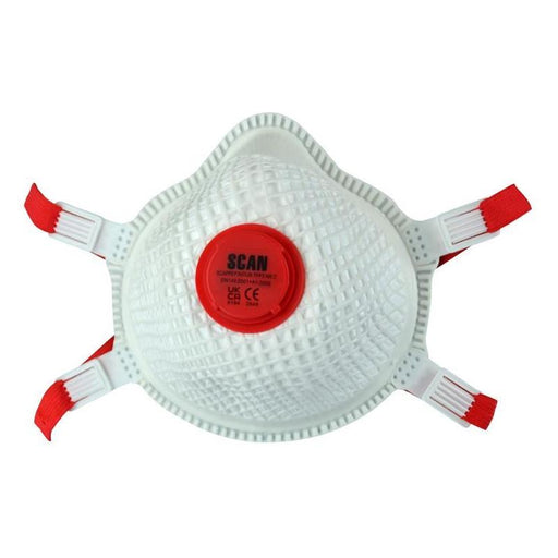 Scan Moulded Valved Masks FFP3 with Mesh (Pack 2) Scan - Town Tools