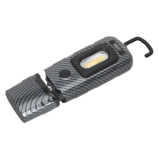 Sealey Rechargeable 360 Inspection Light 3W COB & 1W SMD LED Carbon Fibre Effect Sealey - Town Tools 