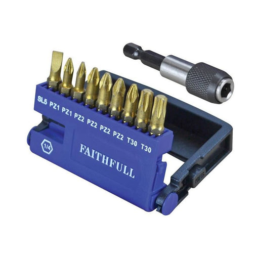 Faithfull Diamond Bit Set S2 Torsion, 10 Piece Faithfull - Town Tools