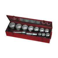 Teng Tools 1" Socket Set 12 pt 15 Pieces