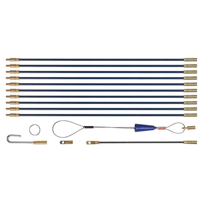 Faithfull 3.3m Cable Rod Set,15 Piece Faithfull - Town Tools