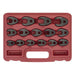 Sealey Crow's Foot Spanner Set 15pc 3/8"Sq Drive Metric AK5983 Sealey - Town Tools 