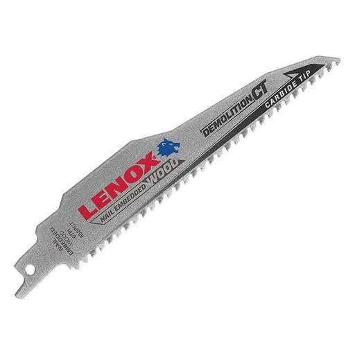 Lenox 656RCT DEMOLITION CT™ Reciprocating Saw Blade 150mm 6 TPI LENOX - Town Tools