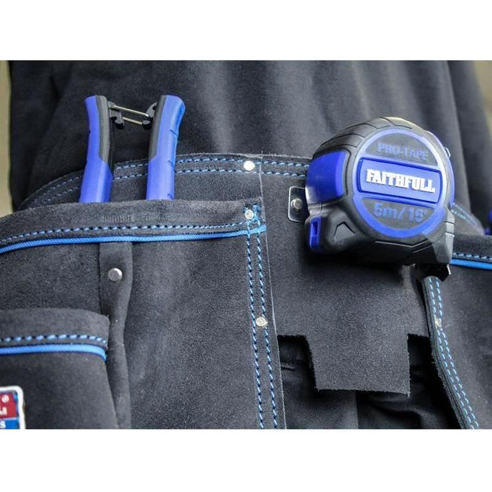 Faithfull Double Tool & Nail Pouch Faithfull - Town Tools