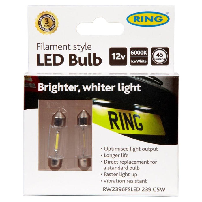 Ring rw2396fsled Set 2A lamps LED Filament Type R239A C5A W 12A V 2 Ring Automotive - Town Tools 