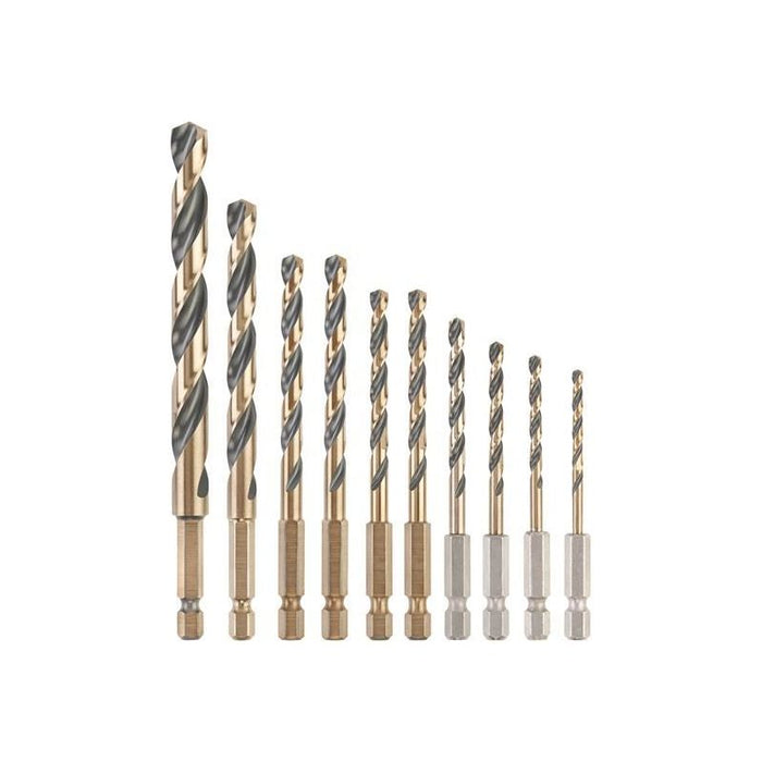 Dewalt Power Tools DT20620 BLACK&GOLD HSS Drill Set, 10 Piece DeWALT Power Tools - Town Tools
