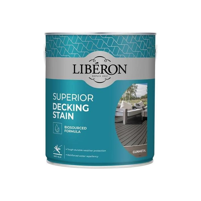 Liberon Superior Decking Stain Gun Metal 2.5 litre Liberon - Town Tools