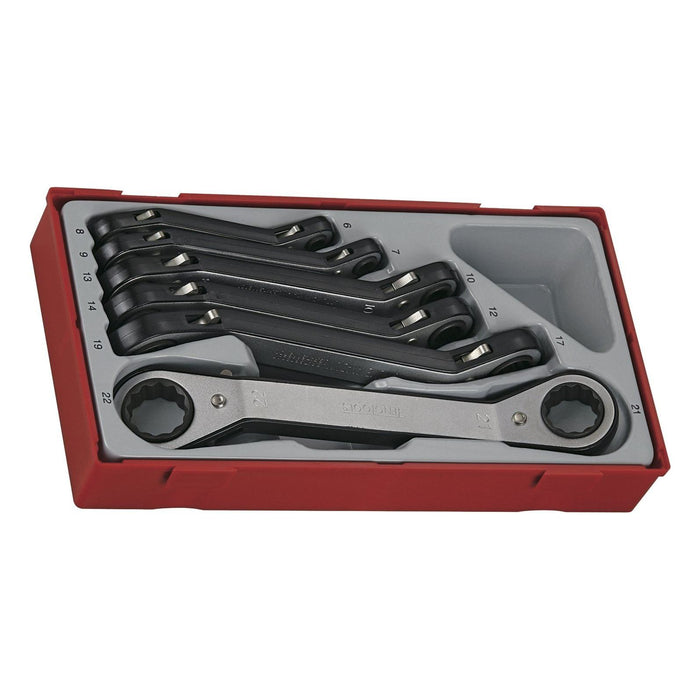 Teng Tools Ratcheting Ring Spanner Set TT1 6 Pieces Teng Tools - Town Tools 