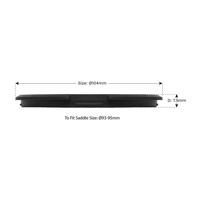 Sealey Safety Rubber Jack Pad Type B JP09 Sealey - Town Tools 