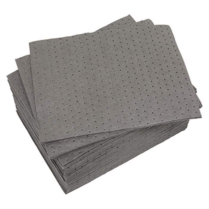 Sealey Spill Absorbent Pad Pack of 100 SAP01 Sealey - Town Tools 