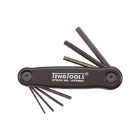Teng Tools Folding Hex Key Set AF ALU 7 Pieces