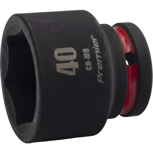 Sealey 3/4"Dr Impact Socket 40mm (Black Coded Ring)
