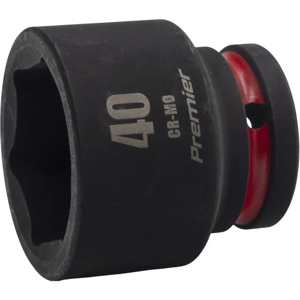Sealey 3/4"Dr Impact Socket 40mm (Black Coded Ring)