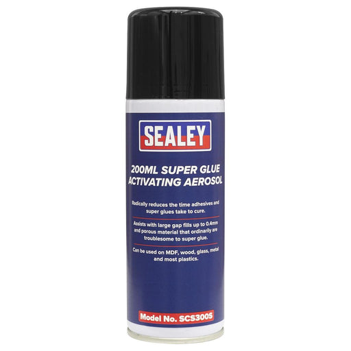 Sealey Super Glue Activating Aerosol 200ml SCS300S Sealey - Town Tools 