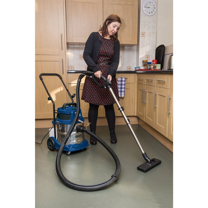 Draper 3 in 1 Wet and Dry Shampoo/Vacuum Cleaner, 20L, 1500W 75442 Draper - Town Tools 