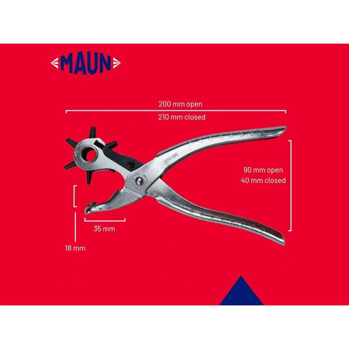 Maun Revolving Leather Hole Punch Pliers Maun - Town Tools