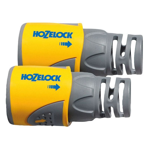 Hozelock 2050 Hose End Connector Plus for 12.5-15mm (1/2-5/8in) Hose (Twin Pack) Hozelock - Town Tools