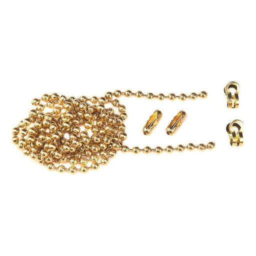 Faithfull Brass Ball Chain Kit Polished Brass 1m Faithfull - Town Tools