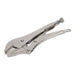 Sealey Locking Pliers Straight Jaws 185mm 0-30mm Capacity AK6822 Sealey - Town Tools 