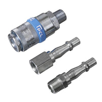 PCL PCL Air Tool Coupling Kit 1/4"BSP 3pc AC60