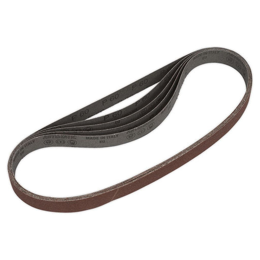 Sealey Sanding Belt 25 x 762mm 60Grit Pack of 5 SB0020 Sealey - Town Tools 