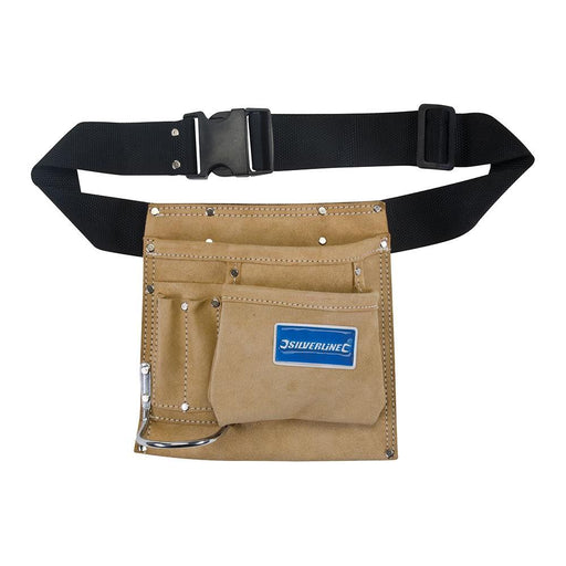 Silverline Nail & Tool Pouch Belt 5 Pocket 220 x 220mm Silverline - Town Tools 