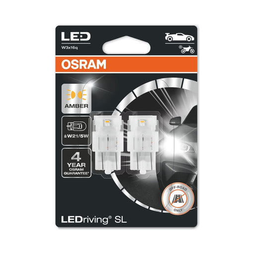 OSRAM LEDriving® SL, W21/5W, Amber, LED signal lamps, Off-road only Osram - Town Tools 