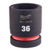 Milwaukee Shockwave Hex Socket 36 mm 1In. Std - 1Pc Milwaukee - Town Tools 