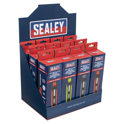 Sealey Rechargeable 360 Inspection Light 10W Display Box of 12 LED3605DB Sealey - Town Tools 