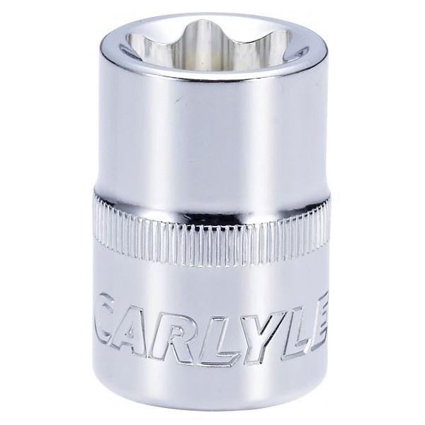 Carlyle Hand Tools Socket - External Star Standard - 1/2in. Dr - E22 Caryle Tools - Town Tools 