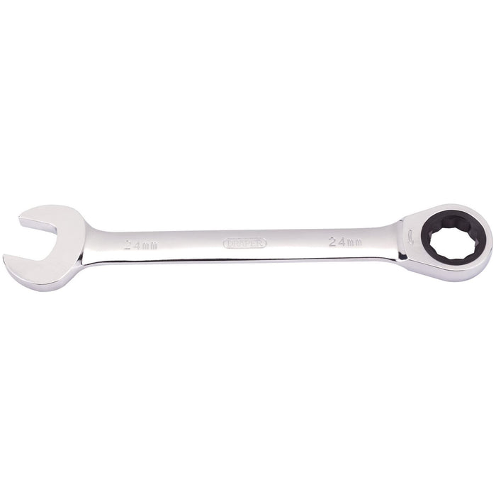 Draper Metric Ratcheting Combination Spanner, 24mm 31023 Draper - Town Tools 