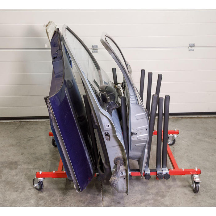 Sealey Panel Storage Rack Mobile Holds 5 Panels MK76 Sealey - Town Tools 