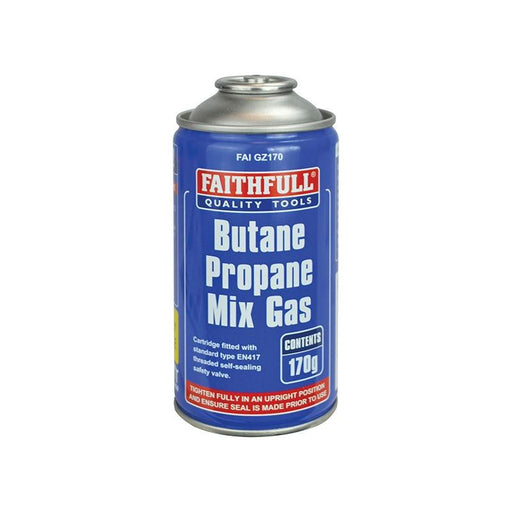 Faithfull Butane Propane Mix Gas Cartridge 170g Faithfull - Town Tools