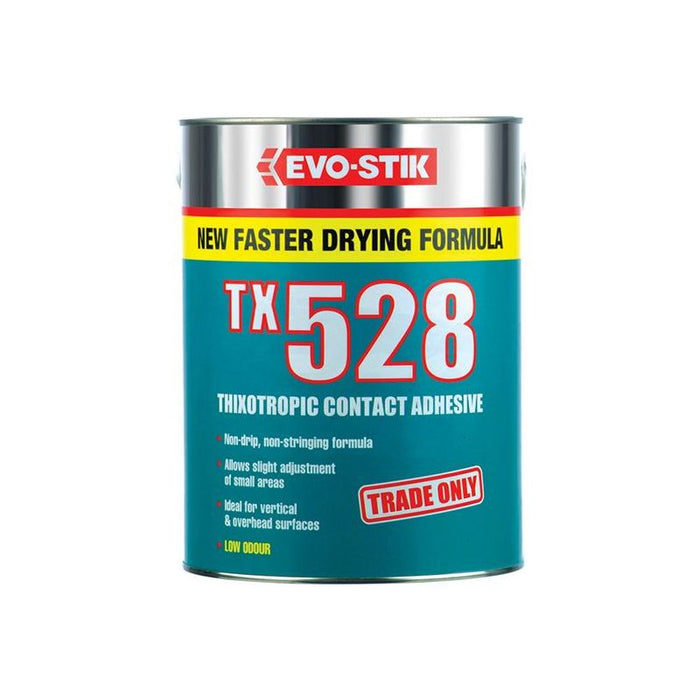 Evo-Stik TX528 Thixotropic Contact Adhesive 5 Litre EVO-STIK - Town Tools