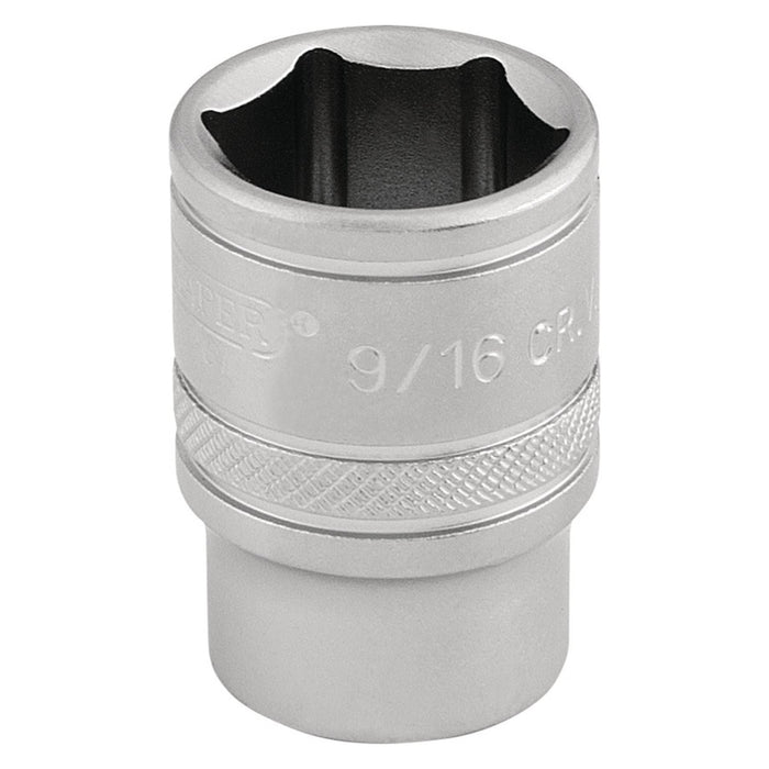 Draper 6 Point Imperial Socket, 3/8" Sq. Dr., 9/16" 16571 Draper - Town Tools 