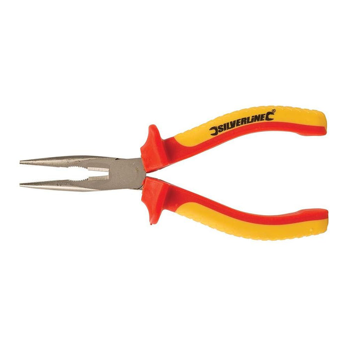 Silverline Expert VDE Long Nose Pliers 160mm Silverline - Town Tools 