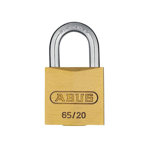 Abus Mechanical 65/20mm Brass Padlock Keyed Alike 203 ABUS Mechanical - Town Tools