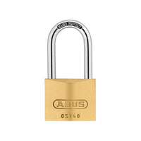 Abus Mechanical 65/40mm Brass Padlock 40mm Long Shackle Keyed Alike 6406