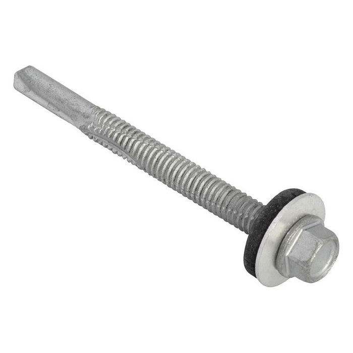 Forgefix TechFast Hex Head Roofing Screw Self-Drill Heavy Section 5.5 x 80mm Pack 50 ForgeFix - Town Tools