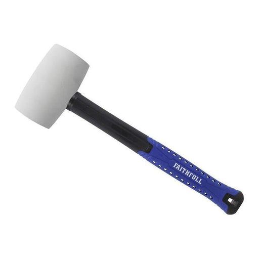 Faithfull White Fibreglass Mallet 24oz Faithfull - Town Tools