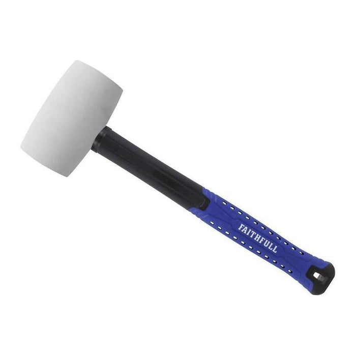 Faithfull White Fibreglass Mallet 24oz Faithfull - Town Tools