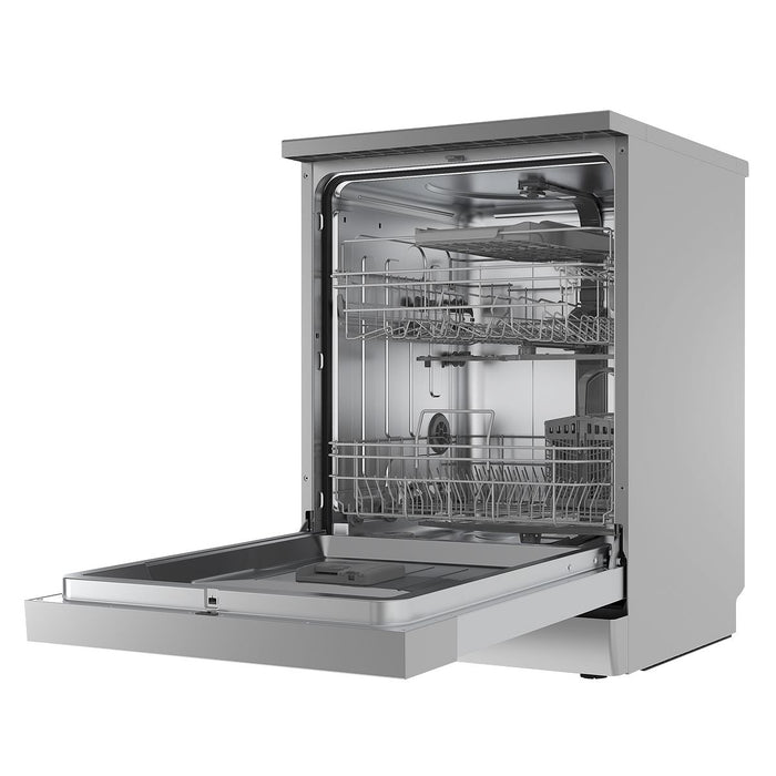 Baridi Regular Sized Freestanding Dishwasher 60cm Wide 14 Place Settings Silver Baridi - Town Tools 