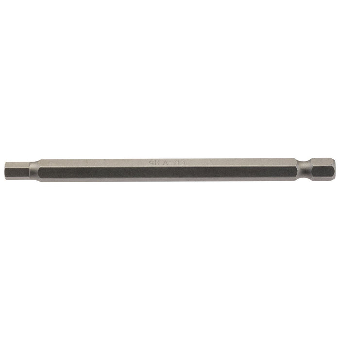 Draper Hexagonal Insert Bit, 5mm, 1/4" Hex, 100mm Long (Pack of 1) 64374 Draper - Town Tools 